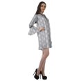 thumbnail image 4 of Moomaya Robes Mini Imprimées à Col en V pour Femmes Manches à Volants Robes de Plage pour Femmes, 4 of 4
