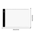 thumbnail image 2 of Portable A4/A5 Tracing LED Copy Board Light Box Slim Light Pad USB Power Copy Drawing Board Tracing Light Board For Artists Designing Animation Sketching,Black&friday Deals,Cyber&Monday Deals, 2 of 9