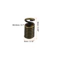 thumbnail image 2 of Unique Bargains Embouts de Cordon, 100 Pcs Embouts de Ressorts en Métal 4x9 mm Embouts de Bobine à Sertir Embouts Ton Bronze, 2 of 5