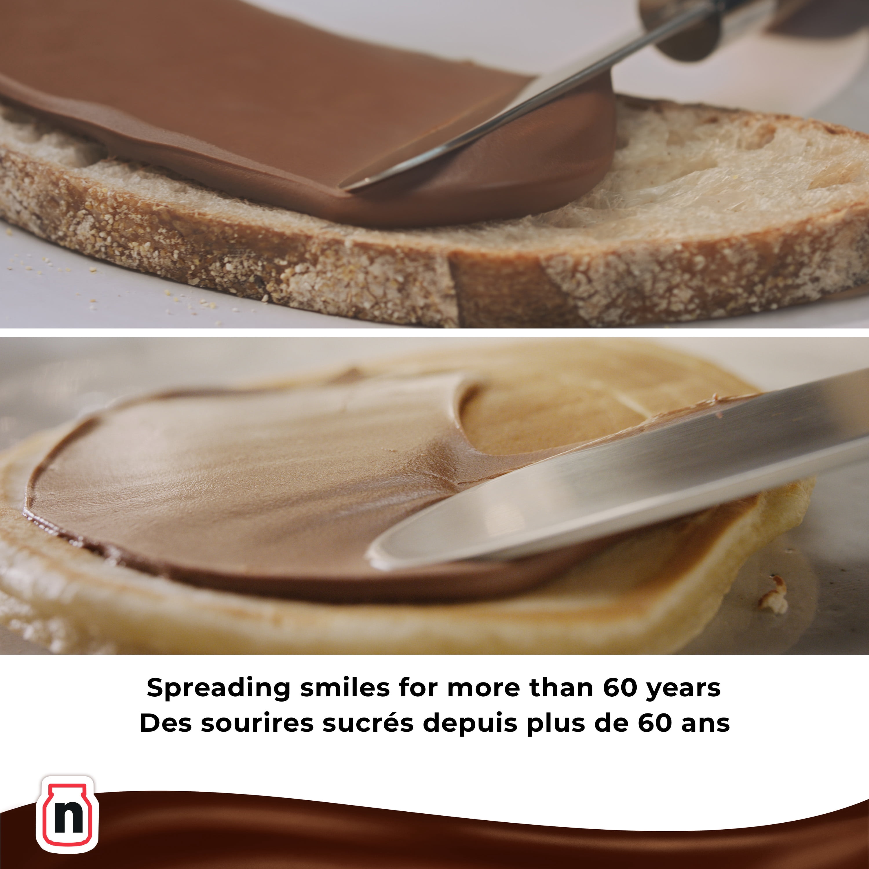 NUTELLA Hazelnut Spread with Cocoa for Breakfast, 725 g Jar, Pack of 2 Jars