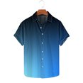thumbnail image 2 of Plebaso Button down Shirts for Men Short Sleeve Summer Beach Shirts Fashion Gradient Color Mens Shirts, 2 of 5