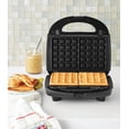thumbnail image 3 of Mainstays 2 in 1 Black Waffle & Sandwich Maker with nonstick removable plates, 3 of 4