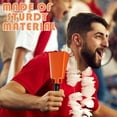 thumbnail image 2 of Orange Cowbell For Sporting Events Graduation Celebration Party Noise Maker Decorative Metal Bell For Outdoor Indoor Use 0.18 Lb, 2 of 6