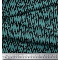 thumbnail image 3 of Soimoi Tissu Satin Modal Noir Imprimé Abstrait par Yard 42 Pouces de Large, 3 of 3