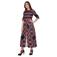 thumbnail image 3 of Moomaya Kurta Imprimée Tenue d'Été Kurti pour Dames Tunique à Fente avant Hauts pour Femmes, 3 of 5
