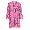 thumbnail image 3 of Femmes Ample Imprimé Trois Quarts Mini Robe Robe d'Été, 3 of 6