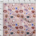 thumbnail image 3 of oneOone Silk Tabby Light Pink Salmon Fabric Tool Sewing Craft Projects Fabric Prints By Yard 42 Inch Wide, 3 of 4