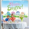 thumbnail image 2 of Agiferg Easter Banner Holiday Decorations Eggs Bunny Banner Cloth Holiday Party Photo Background, 2 of 3