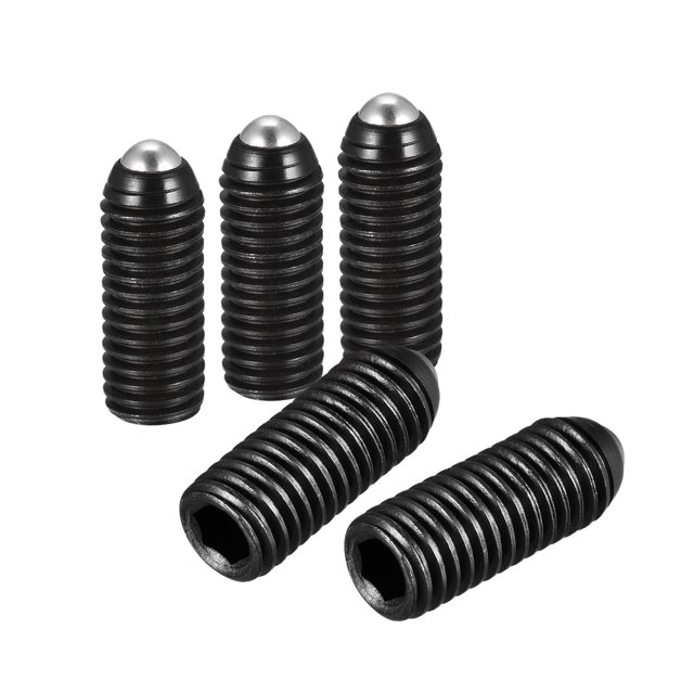 Unique Bargains Ball Point Set Screws, M10 x 25mm High Carbon Steel Metric Spring Hex Socket Grub Screw 20 Pack