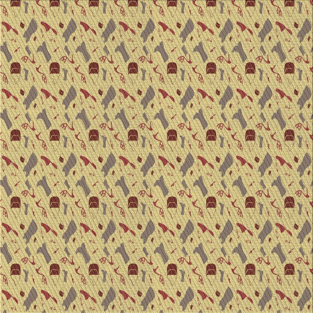 Ahgly Tapis d'Intérieur Lavable en Machine Carré Transitionnel Brun Cuivré, 6 Pieds Carré