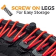 thumbnail image 3 of LEAPS & REBOUNDS 40" Mini Fitness Trampoline & Rebounder for Adults, Red, 3 of 7