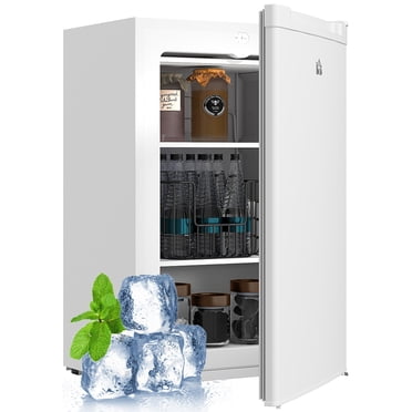 HOMCOM Compact Upright Freezer 3Cu.Ft Mini Freezer w/Reversible Single Door