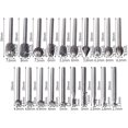 thumbnail image 2 of 20 Pcs Bavures Rotatives, Hss Bavures Rotatives Fraiseuses Outils de Routage Accessoires Outil Rotatif 3Mm Tige pour Dremel, 2 of 5