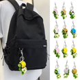 thumbnail image 2 of Turtle Keychain Plush Turtle Keychain with Helmet Metal Ring Funny Soft Fuzzy Backpack Ornament Anti-lost Cute Animal Key Ring Bag Accessories, 2 of 6