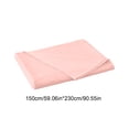 thumbnail image 3 of Chmadoxn Solid Color Fiber Bedspread Washable Sheets 150x230cm Multicolor, 3 of 6