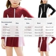 thumbnail image 2 of Maillot de Bain pour Enfants, Maillot une Pièce à Manches Longues pour Filles, Combinaison d'Entraînement pour Enfants, Robe de Bain Modeste pour Piscine, Plage, Cours de Natation, 2 of 6