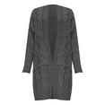thumbnail image 4 of IMENGL Autumn winter loose solid alpaca wool sweater, Gray M, Size M-3XL, 4 of 4