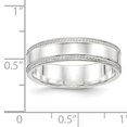 thumbnail image 2 of 925 Sterling Silver 6mm Design Edge Size 9 Band Ring, 2 of 2