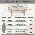 thumbnail image 3 of Modern Oval Tablecloth for Oval Table Waterproof Table Cloths for Dining Room Indoor Outdoor Home Decorative Table Cloth-60x120in, 3 of 5