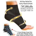 thumbnail image 3 of 1 Pair Foot Ankle Compression Socks Anti Fatigue Varicose Feet Sleeve Outdoor-L/XL, 3 of 6