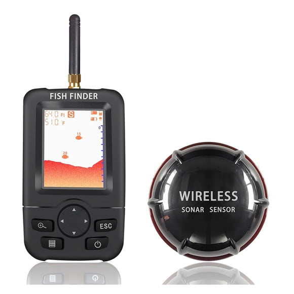 Smart Portable Rechargeable Fish Finder Wireless Sonar Sensor Fishfinder Locator Water Temperature