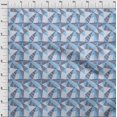 thumbnail image 4 of oneOone Polyester Spandex Turquoise Blue Fabric Tribal Craft Projects Decor Fabric Printed By The Yard 56 Inch Wide, 4 of 4