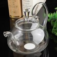 thumbnail image 2 of 1Pc Glass Teapot Raised Handle Teapot Glass Tea Ware for Scented Tea Embellished Teapot Transparent, 2 of 4