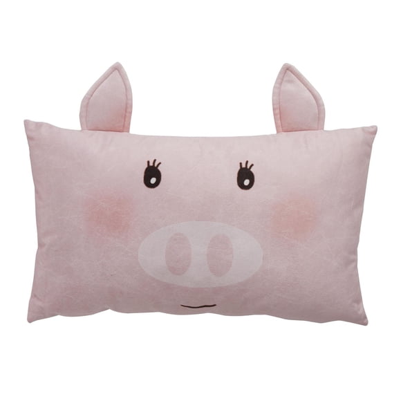 Covers & Co Coussin 144 fils 100% coton Rose Piggy 12x20