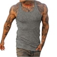 thumbnail image 3 of zfhfof Men's Workout Tank Top Ribbed Knit Sleeveless Gym Muscle T Shirts Bodybuilding Tee, 3 of 8