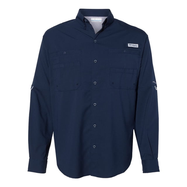 PFG Tamiami II Long Sleeve Shirt, S, Collegiate Navy