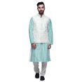 thumbnail image 1 of Atasi Ensemble Kurta Pyjama Indien pour Hommes, Veste Imprimée Classique Décontractée, 1 of 5