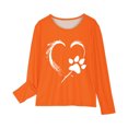 thumbnail image 3 of Birdeem Chemises à Manches Longues pour Filles Chemises à Manches Longues Imprimés Mignons Col Rond Hauts Blouses Décontractées Habillées Vêtements Chemises à Manches Longues pour Filles, 3 of 4