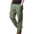 thumbnail image 1 of cllios Deals Pantalon Cargo pour Homme Coupe Décontractée Pantalon à Multiples Poches Pantalon de Travail Militaire Pantalon Classique de Randonnée Cargo, 1 of 3