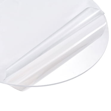 Unique Bargains Feuille Acrylique Cercle Rond Disque, Transparent, 3 mm d'Épaisseur, 15 Pieds de Diamètre, Feuille Acrylique Ronde (380 mm)