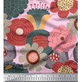 thumbnail image 1 of Soimoi polyester Crepe Fabric Flower Artistic Fabric Prints By Yard 52 Inch Wide, 1 of 3