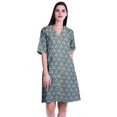 thumbnail image 1 of Moomaya Womens Night Shirt For Sleeping Printed Sleepwear Nightdress-S-XXL, 1 of 1