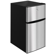 HOMCOM 3.2 Cu Ft Mini Fridge with Freezer Adjustable Shelf Reversible Doors