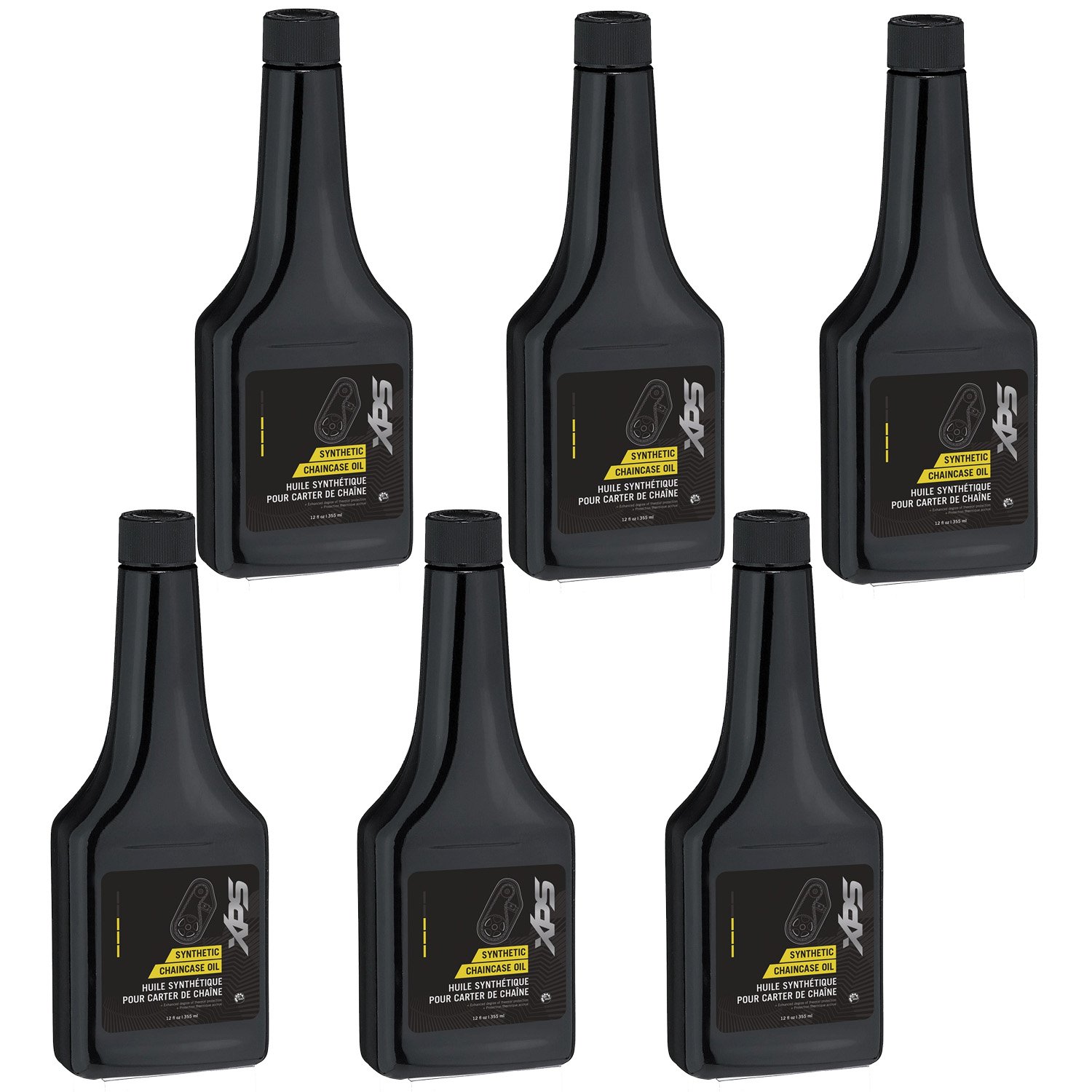 BRP Ski-Doo XPS New OEM Synthetic Chaincase Oil 12 OZ (6 Pack), 9779156