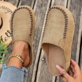 thumbnail image 2 of Loafers for Women, Soft-Soled Casual Shoes with Metal Buckle, Versatile Spring Style for Daily Wear, 2 of 9