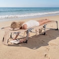 thumbnail image 2 of Costway Chaise Longue de Plage Extérieure Pliante avec Oreiller Beige, 2 of 8