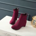 thumbnail image 5 of Bottes à Talon Compensé pour Femmes, Bottines Courtes à Hauteur Intérieure Augmentée, 5 of 5