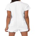 thumbnail image 2 of MesaSe Women Summer Short Sleeve Jumpsuits Shorts V Neck Button-Down Rompers, 2 of 6