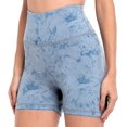 thumbnail image 3 of Women Biker Shorts with Pockets Yoga Workout Athletic Running Tummy Control Shorts, 3 of 5