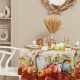 thumbnail image 2 of Fall Thanksgiving Tablecloth, Buffalo Plaid Thanksgiving Round Table Cloth 60 x 60 for Farmhouse Decor,Perfect for Kitchen Dinner, Restaurant ,Outdoor Holiday Picnic Table Cover, 2 of 5