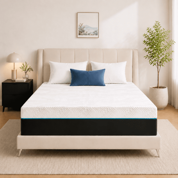 Queen Mattress Lecuneey 10 Inch Memory Foam Mattress CertiPUR-US Certified Foam Bed Mattress in a Box, Breathable Comfort & Pressure Relief