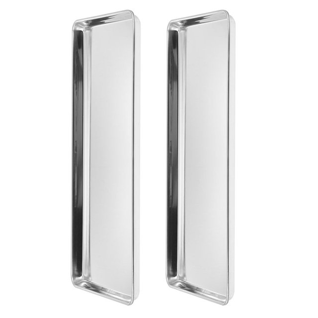 Minkissy 2 Pcs Plateau Vapeur en Acier Inoxydable pour Buffet de Cuisine