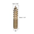 thumbnail image 2 of Unique Bargains Boulons de Cintre M6x30mm, Lot de 24 Vis à Vis à Double Extrémité, 2 of 5