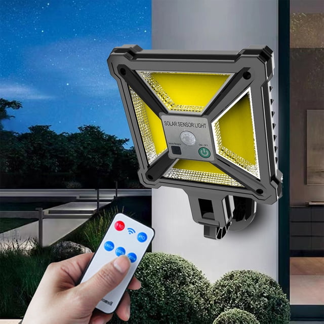 Sentmoon Deals of the Day Clearance Prime Outdoor Lights, Motion Sensor Powered Lights IP65, 3 Modes, With Remote Control,Wall Security Lights For Fence Yard Garden Patio Prime Day Deals 2024 Canada