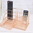 thumbnail image 1 of Vaidha Mesh Office Supplies Accessories with Drawer for Home Office Desktop Rose Gold, 1 of 2