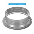 thumbnail image 4 of Unique Bargains Raccord de Conduit de 6 Pouces Bride Métallique Raccord Droit Bride de Tuyau Ronde Conduit de Ventilation, 4 of 5